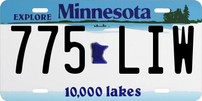 MN license plate 775LIW