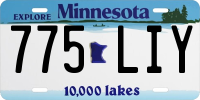 MN license plate 775LIY