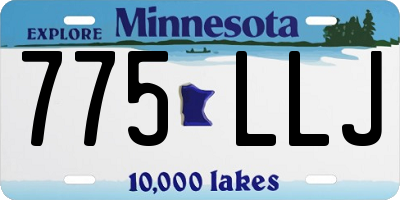 MN license plate 775LLJ