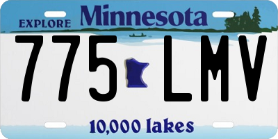 MN license plate 775LMV