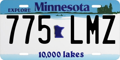 MN license plate 775LMZ