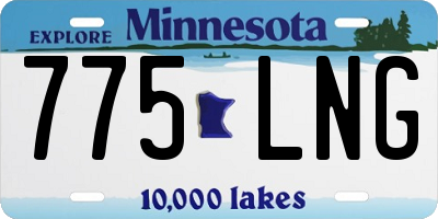 MN license plate 775LNG