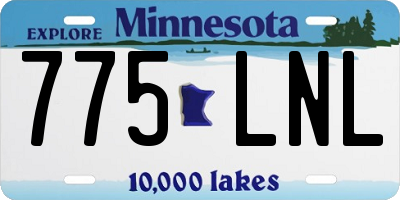 MN license plate 775LNL