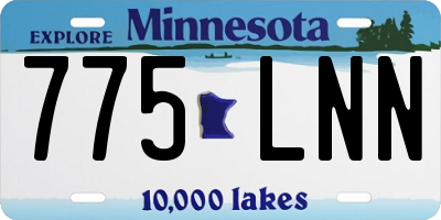 MN license plate 775LNN