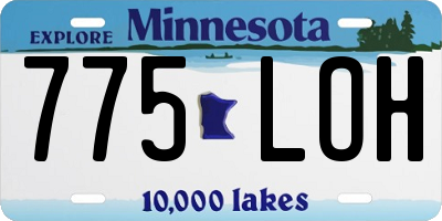 MN license plate 775LOH