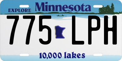 MN license plate 775LPH