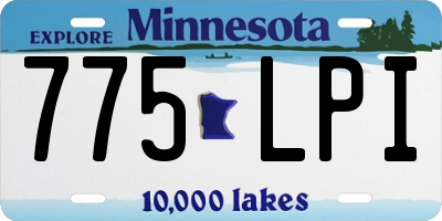MN license plate 775LPI