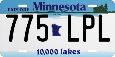 MN license plate 775LPL