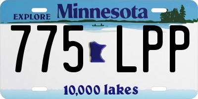 MN license plate 775LPP
