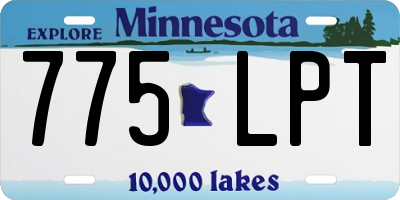 MN license plate 775LPT