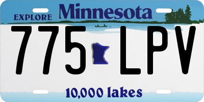 MN license plate 775LPV