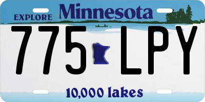 MN license plate 775LPY