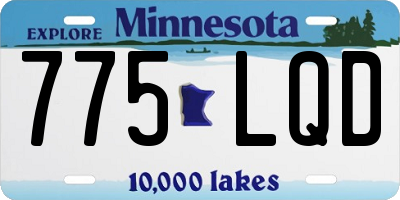 MN license plate 775LQD