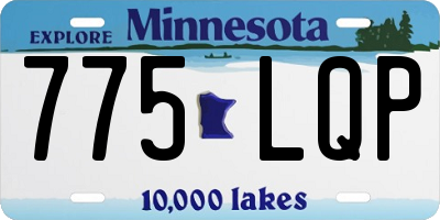 MN license plate 775LQP