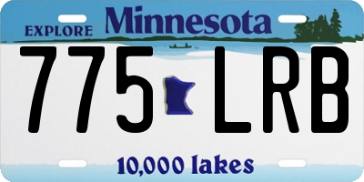 MN license plate 775LRB
