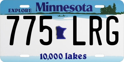 MN license plate 775LRG