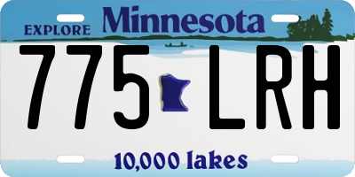 MN license plate 775LRH