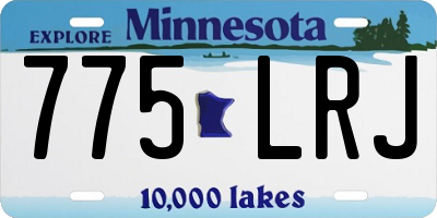 MN license plate 775LRJ
