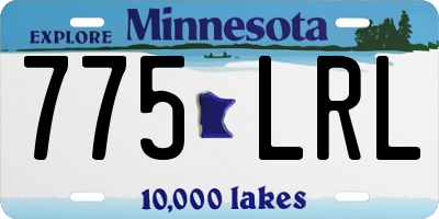 MN license plate 775LRL