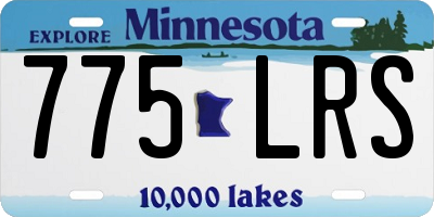 MN license plate 775LRS