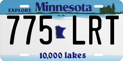 MN license plate 775LRT