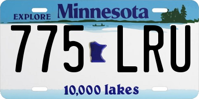 MN license plate 775LRU