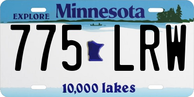 MN license plate 775LRW