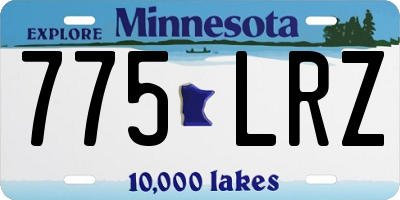 MN license plate 775LRZ
