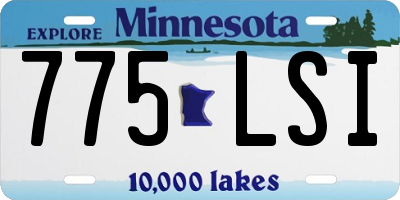 MN license plate 775LSI