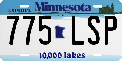 MN license plate 775LSP