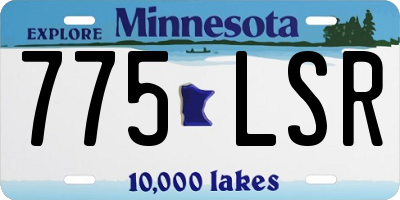 MN license plate 775LSR