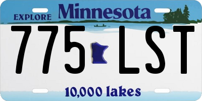 MN license plate 775LST