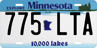MN license plate 775LTA