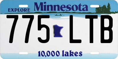 MN license plate 775LTB