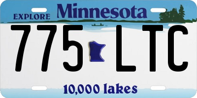 MN license plate 775LTC