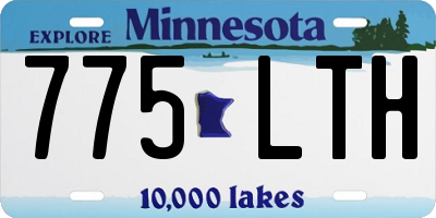 MN license plate 775LTH