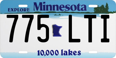 MN license plate 775LTI