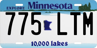 MN license plate 775LTM