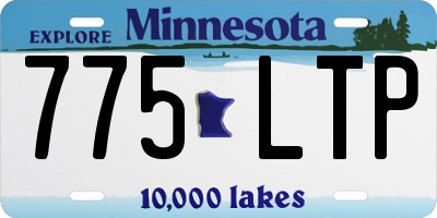 MN license plate 775LTP