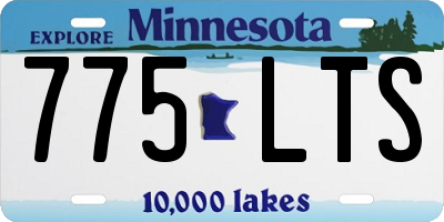 MN license plate 775LTS