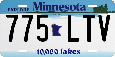 MN license plate 775LTV