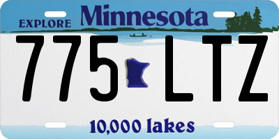 MN license plate 775LTZ