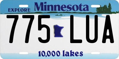 MN license plate 775LUA