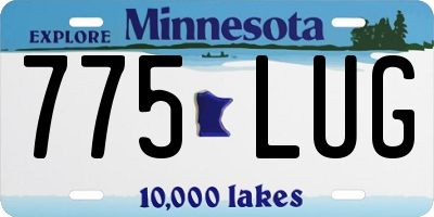 MN license plate 775LUG