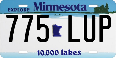 MN license plate 775LUP