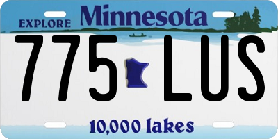MN license plate 775LUS
