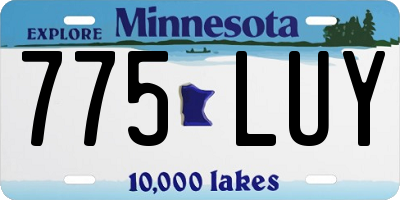 MN license plate 775LUY