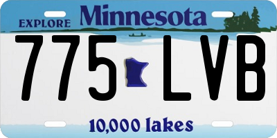 MN license plate 775LVB