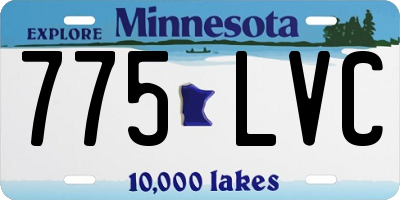 MN license plate 775LVC