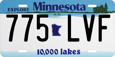 MN license plate 775LVF